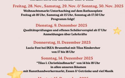 Unser Programm bis Weihnachten